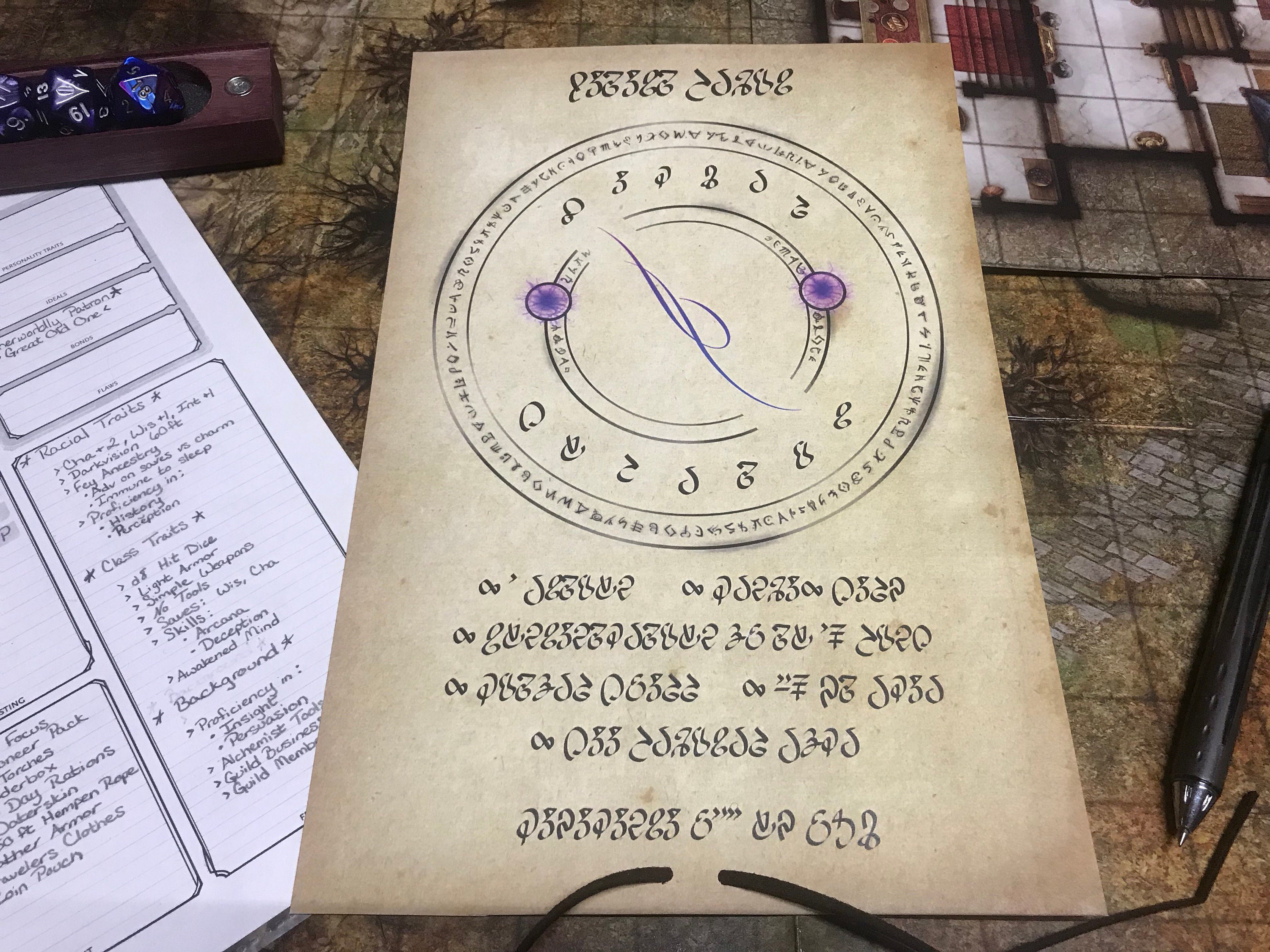 5e Detect Magic Spell Scroll Prop Etsy