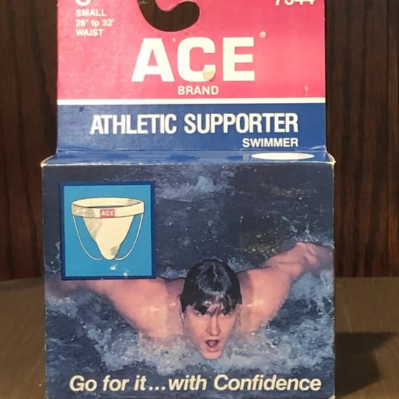 Vintage 7344 Ace Athletic Supporter Swimmer Small Ne… Gem