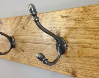 Coat Rack - Coat Hooks - Rustic Coat Rack - Coat Rack Wall Mount - Farmhouse Decor - Home Decor - Rustic Decor - Rustic Home Decor - Vintage