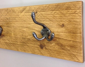Coat Rack - Coat Hooks - Rustic Coat Rack - Coat Rack Wall Mount - Farmhouse Decor - Home Decor - Rustic Decor - Rustic Home Decor - Vintage
