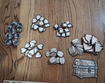 Daggerheart Token Bundle | RPG Tracking Tokens for Laser Cutting