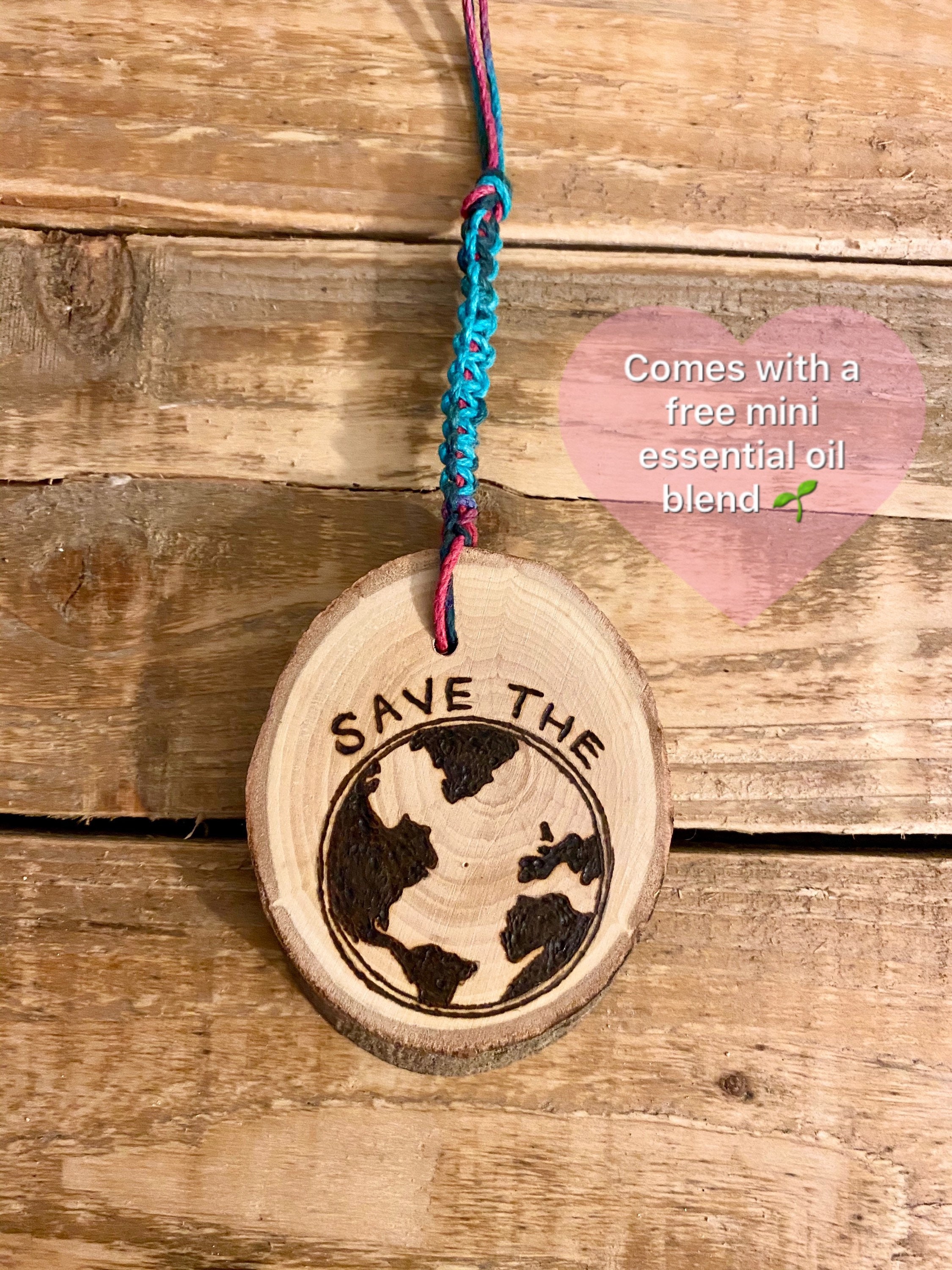 Natural Wood Car Air Freshener Eco Friendly & Reusable Etsy