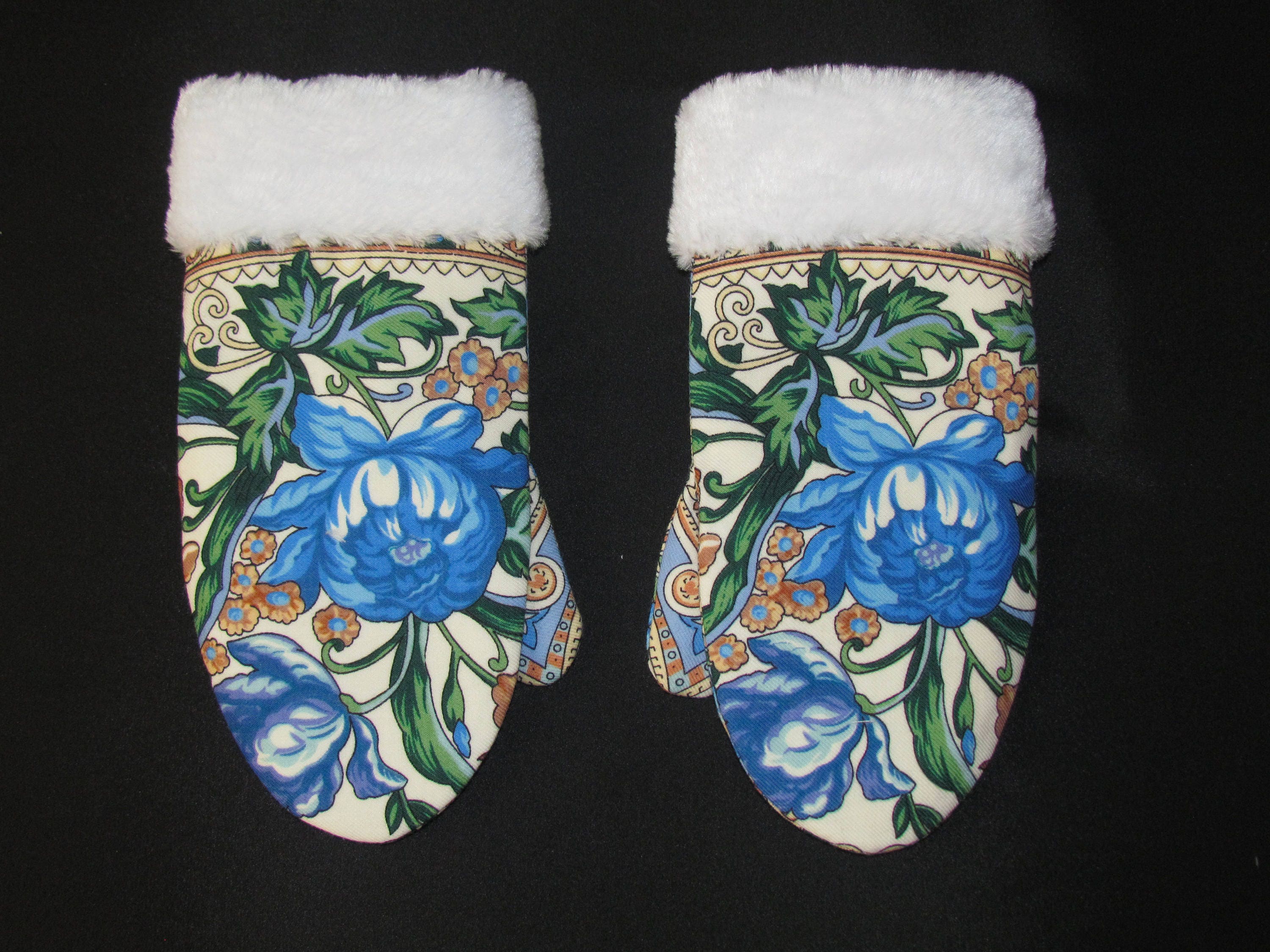 RUSSIAN STYLE MITTENS. Russian shawl. Handmade. 100 wool. Etsy