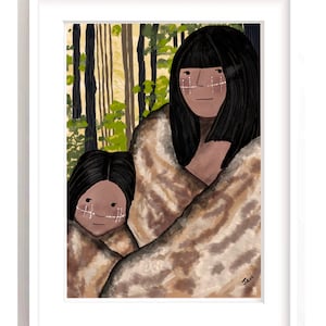 Selk Nam Frau Giclee Druck Ona Indianer Aborigines Etsy