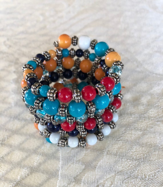 Red Stackable Bracelet Cuff Red Stackable Bracelet Cuff