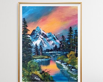Mountain Ridge Lake- Bob Ross Season 23 Episode 3 - Etsy