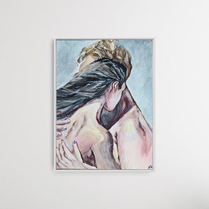 Unendliche Liebe | Acrylbild | Verliebte | Kunst | paar | Gemälde | Wandbild | Romantische | Sinnliche | Schlafzimmer | Wanddeko