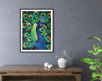 Peacock | Acrylic Painting | Wall Art | Wildlife