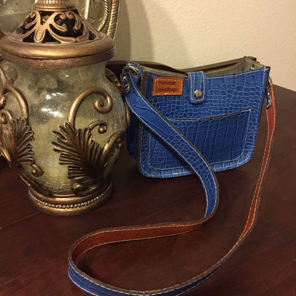 Small Blue leather shoulderbag