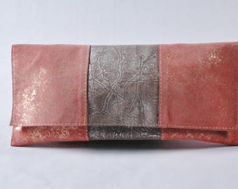 Harmony/Beige and Peach Clutch Handbag