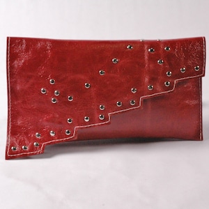 CRESCENDO/Red Clutch Handbag