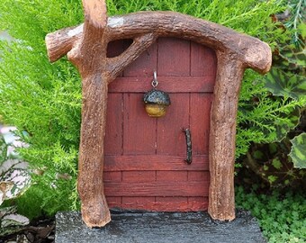 Cast Metal Fairy Garden DOOR KNOCKER Ring Faerie Gnome Hobbit Elf Miniature New