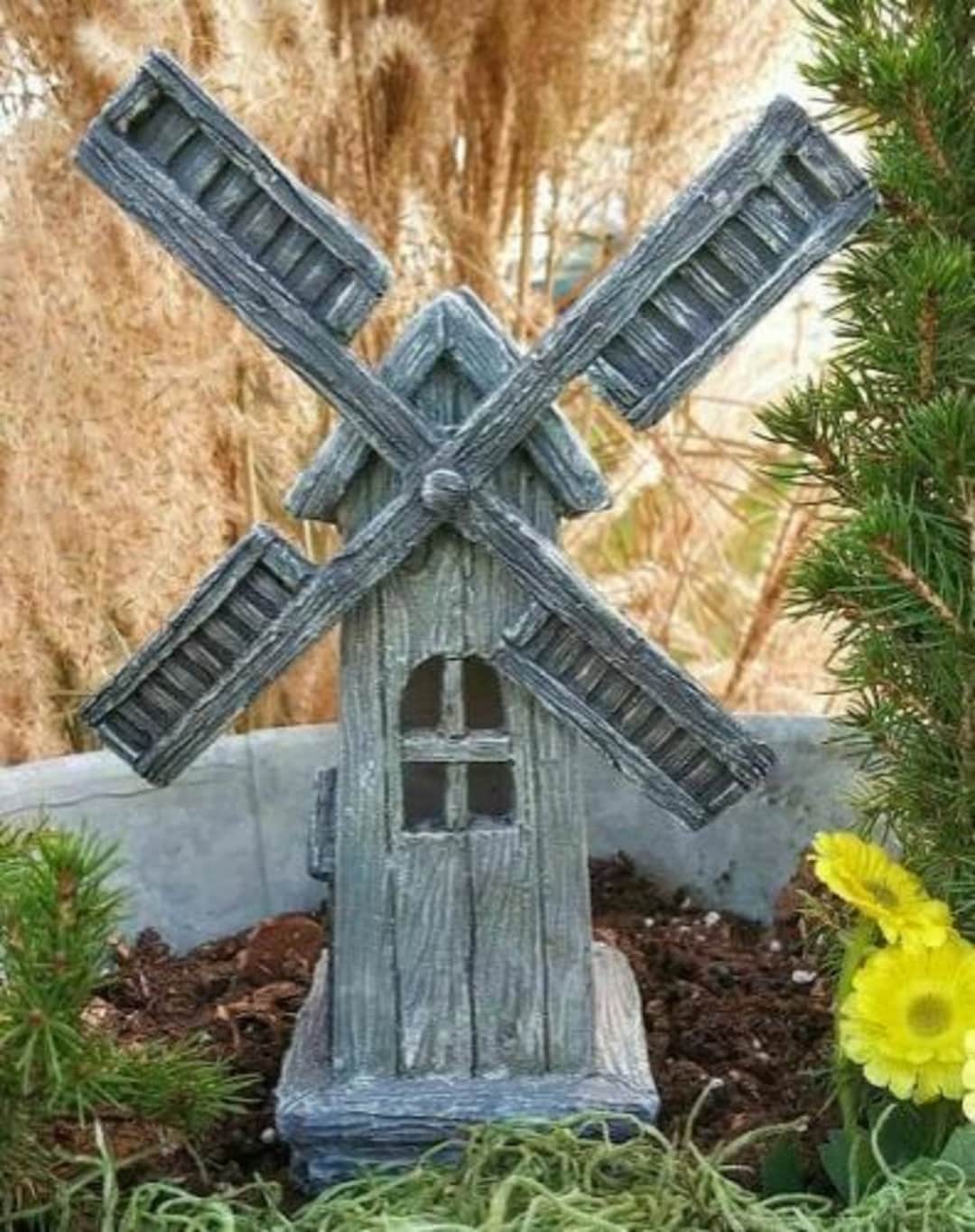 Miniature Garden Old Fashioned Windmill, Height 7 Inches X Width 4.5 ...