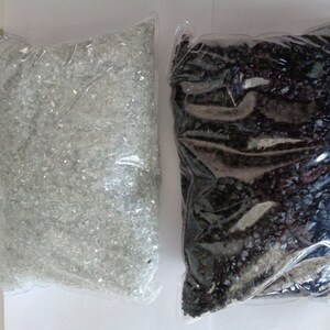 Miniature Garden. choose from black or mirror glass chips, 8 ounces