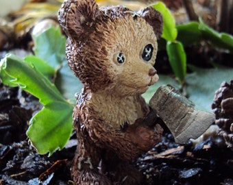 Scary Teddy Bear, Teddy Bear , Rude Teddy Bear, for Fairy Gardens