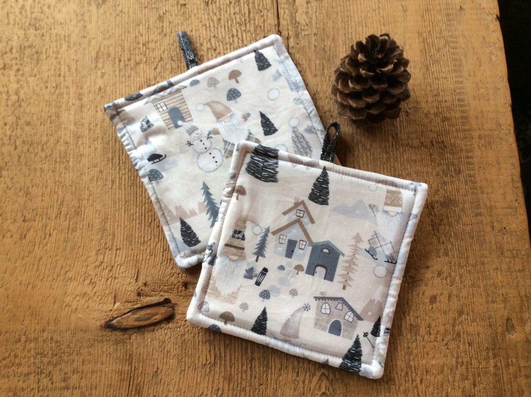 Potholders, Gnome Potholders, Winter Potholders Etsy