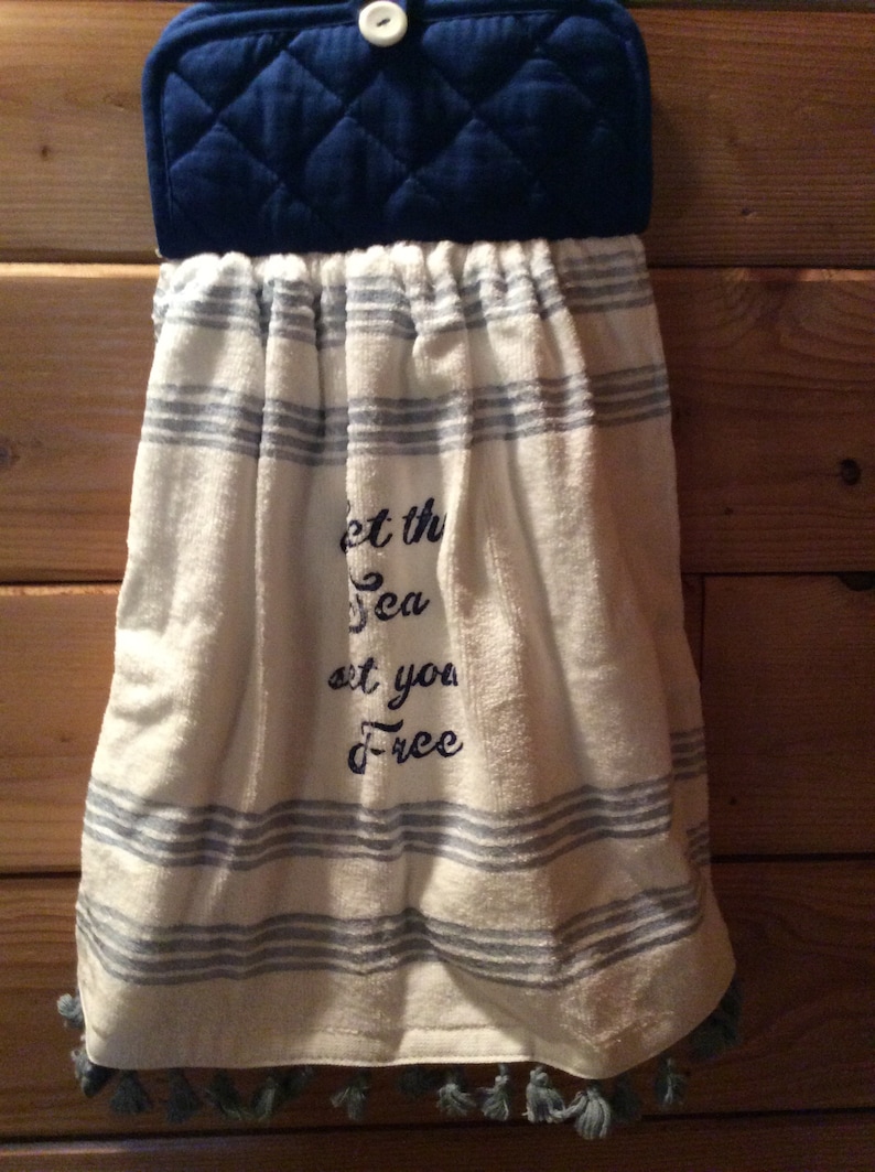 Stove Towel, Decorative Towel , Hanging Towel, Kitchen Towel, Handmade