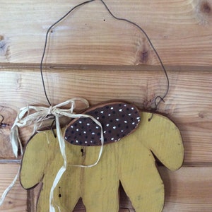 sunflower, hanging sunflower, wood sunflower