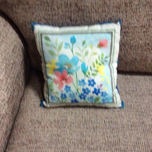 Pillow, small pillow, flower pillow, floral pillow