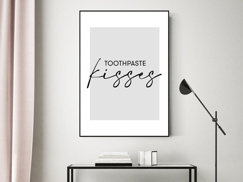 Toothpaste Kisses Bathroom Print Music Print Lyrics Etsy