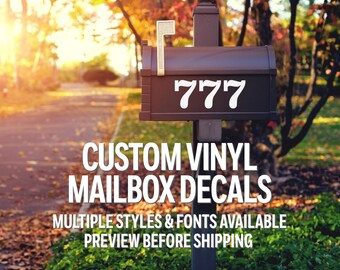 Custom Vinyl Mailbox Decals