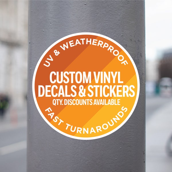 Custom Vinyl Stickers Etsy