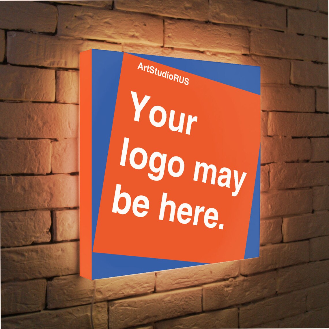 On Air custom light box. On which we can print any of your Etsy