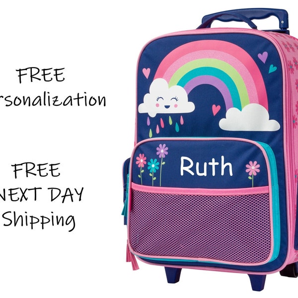 Rolling Luggage RAINBOW - Stephen Joseph (Free Personalization)