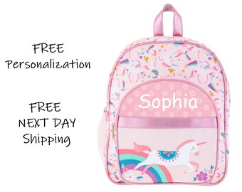 Large Magical Unicorn Backpack Embroidered With Any Name or Left Plain