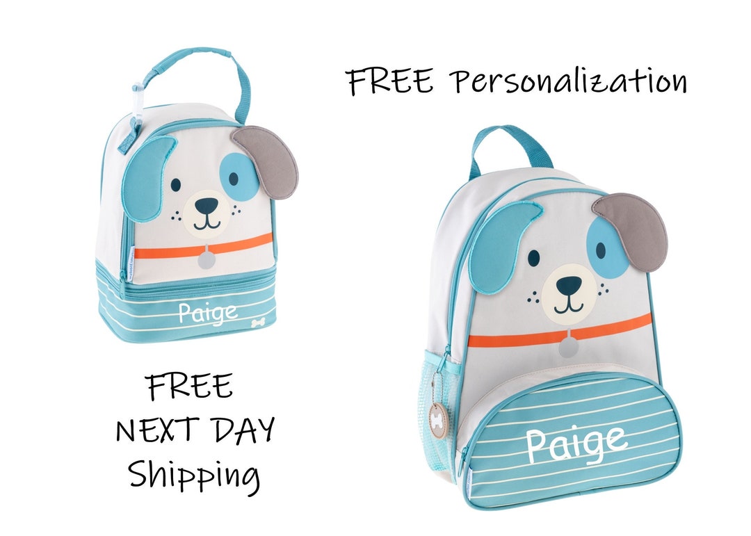 Dog Backpack and Lunch Pal – Personalized Stephen Joseph Set - Etsy