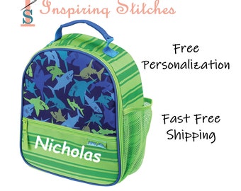 Lunchbox SHARK - Stephen Joseph All Over Print (Free Personalization)