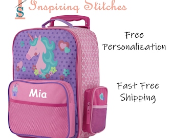 Rolling Luggage UNICORN - Stephen Joseph (Free Personalization)