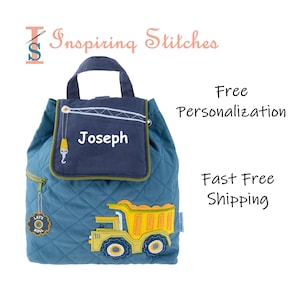 Quilted Backpack CONSTRUCTION - Stephen Joseph (Free Personalization)