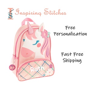 Backpack UNICORN- Stephen Joseph Sidekick (Free Personalization)