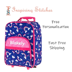 Luggage All Over Print Rainbow - Stephen Joseph (Free Personalization)