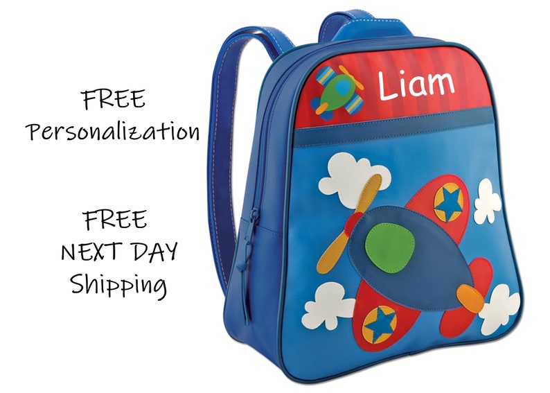 backpack on airplane