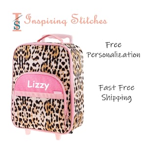 Luggage All Over Print LEOPARD - Stephen Joseph (Free Personalization)