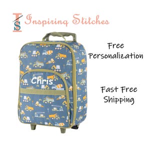 Luggage All Over Print CONSTRUCTION- Stephen Joseph (Free Personalization)
