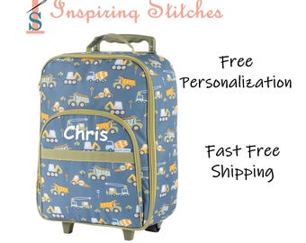 Luggage All Over Print CONSTRUCTION- Stephen Joseph (Free Personalization)