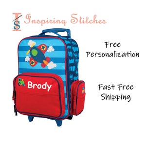 Rolling Luggage AIRPLANE - Stephen Joseph (Free Personalization)