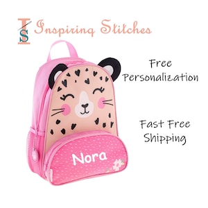 Backpack LEOPARD - Stephen Joseph Sidekick (Free Personalization)