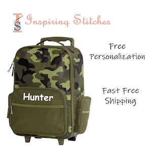 Rolling Luggage CAMO - Stephen Joseph (Free Personalization)