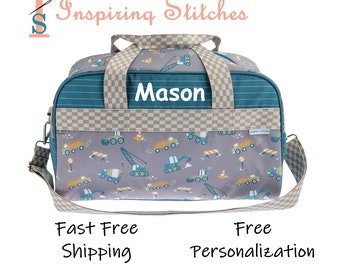 Duffle Bag CONSTRUCTION All Over Print - Stephen Joseph (Free Personalization)