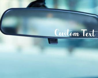 Custom Rear View Mirror Decal, Car Sticker, Window Decal, Sticker, Tumbler, Motivational, Positive Affirmation
