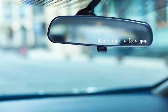 Rear view mirror stickers deals