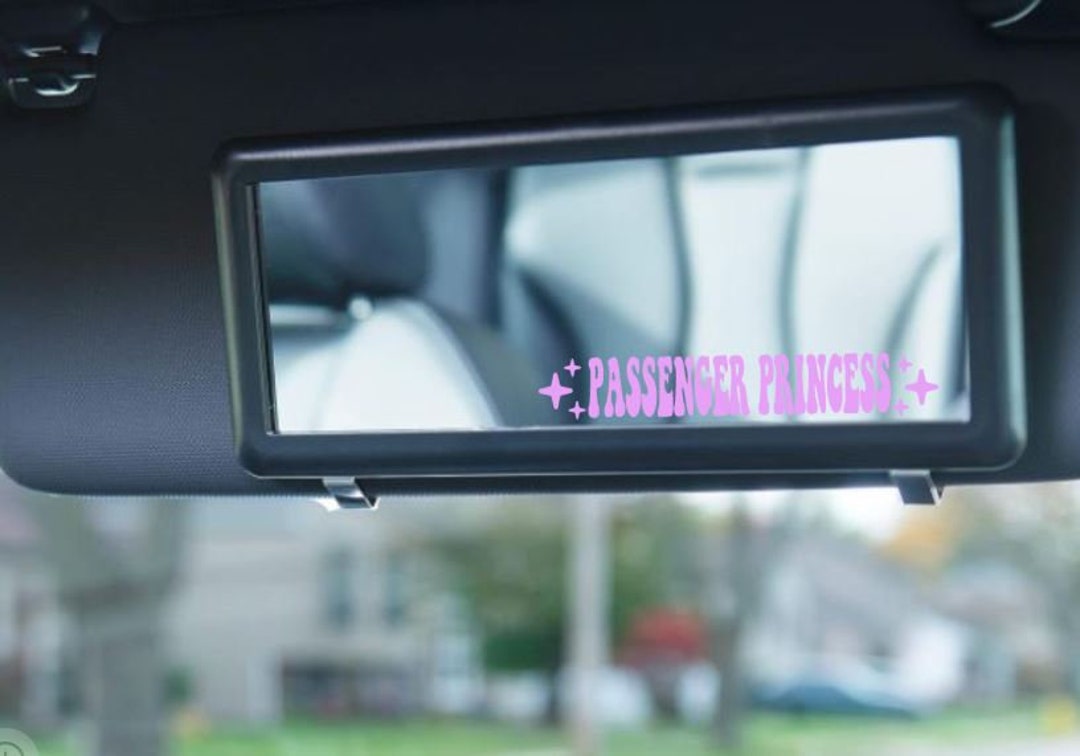 Passenger Princess // Rearview Mirror Sticker // Funny Decal Etsy