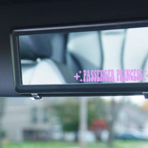 Passenger princess // Rearview mirror sticker // Funny decal // Gifts for her // Couples sticker // Couples gifts //