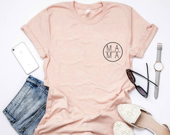 Mama  // graphic tee// Motherhood // circle tee // Mom shirt // Momlife // Bella + canvas
