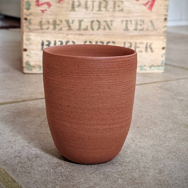 Hand Thrown Earthenware Beaker - Chai Cup - Kulhad Tea Cup - Artisan Pottery
