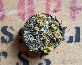 Chamomile and Lavender Loose Leaf Herbal Tea - Floral Tea - Chamomile Flowers - Sleepy Tea - Caffeine Free - Tea Gift